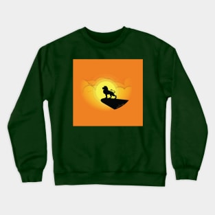 Lion Silhouette Crewneck Sweatshirt